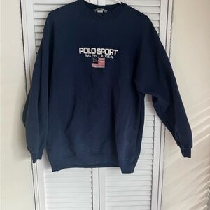 Vintage cotton Polo Sport Ralph Lauren crewneck oversized unisex